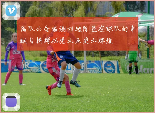 离队公告感谢刘越陈星在球队的奉献与拼搏祝愿未来更加辉煌